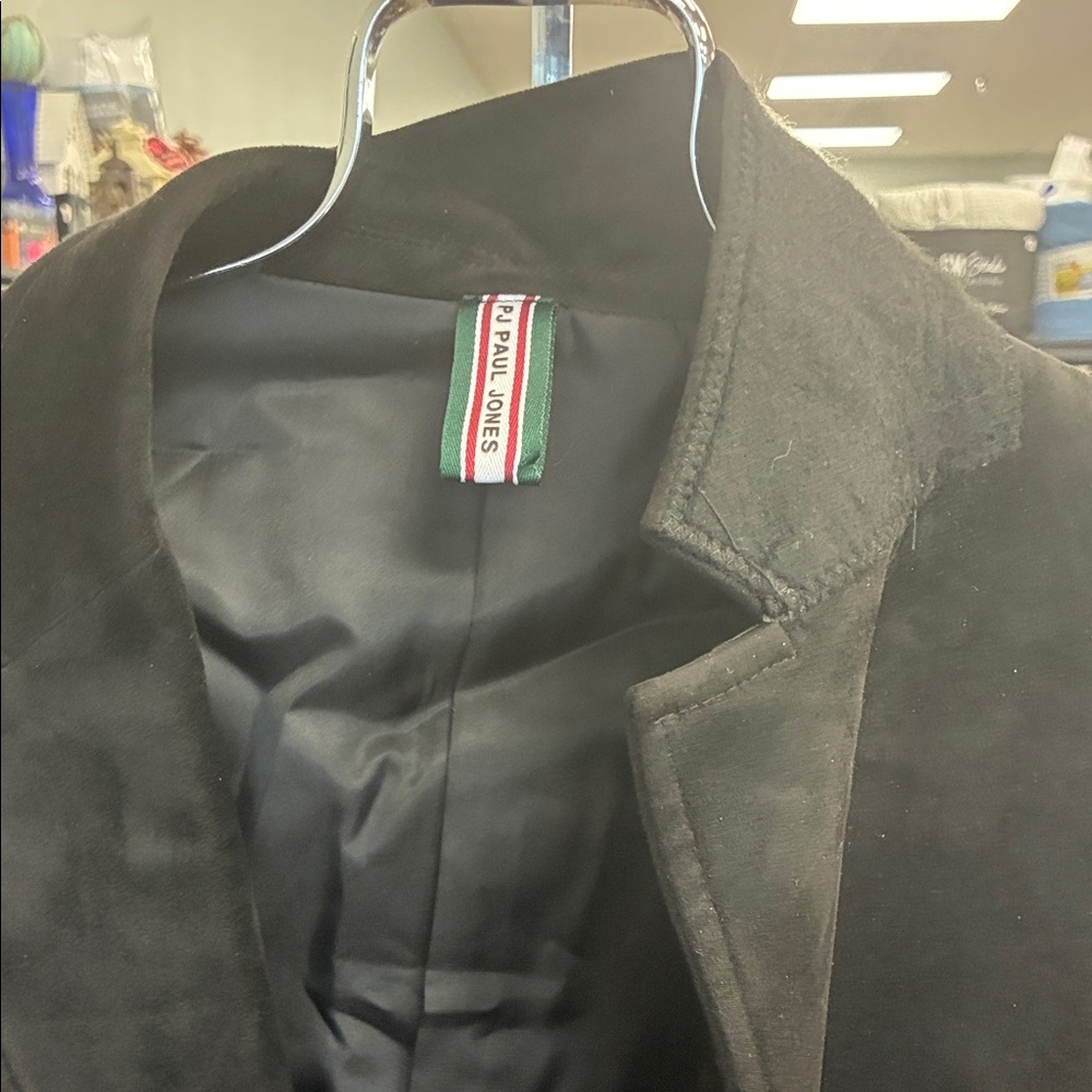 JP Paul Jones Men's Black Trench Coat